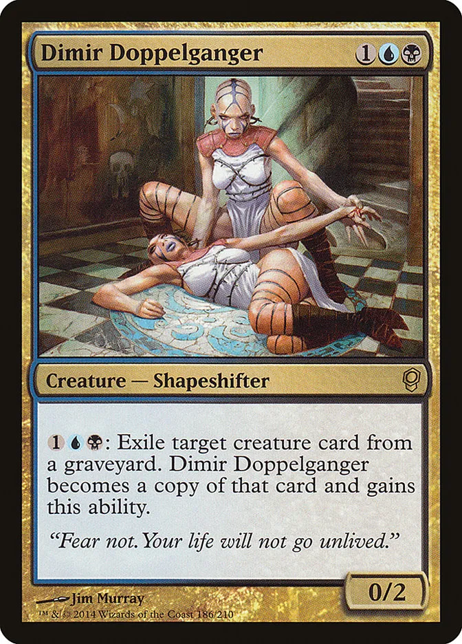 2014 Conspiracy Dimir Doppelganger rare #186 unlisted card image