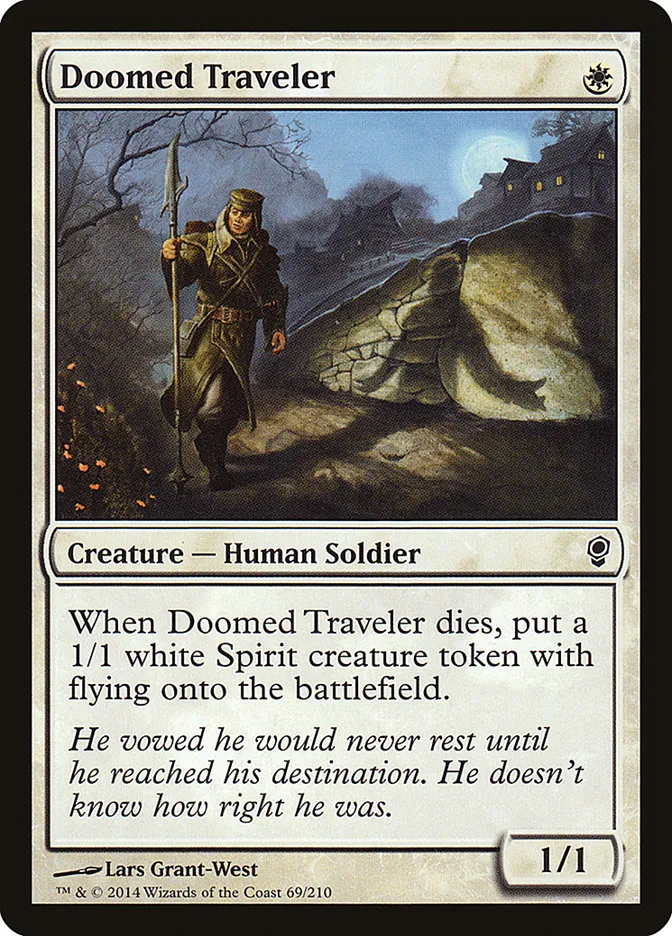 2014 Conspiracy Doomed Traveler common #69 unlisted card image