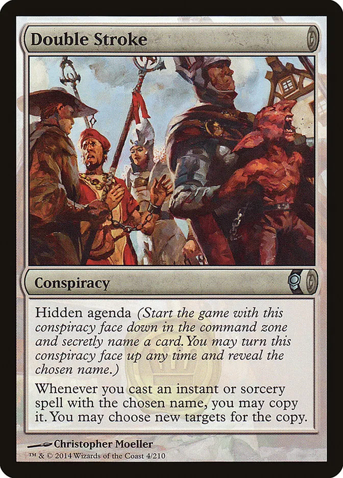2014 Conspiracy Double Stroke uncommon #4 unlisted card image