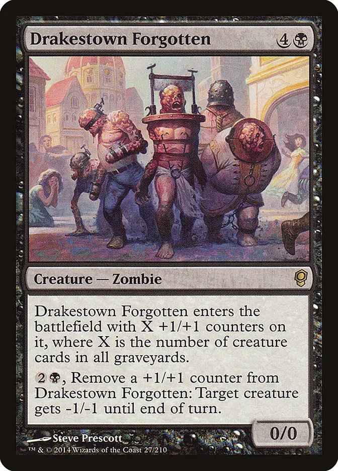 2014 Conspiracy Drakestown Forgotten rare #27 unlisted card image
