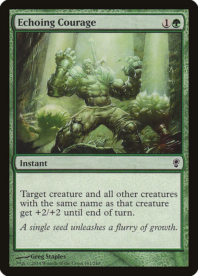 2014 Conspiracy Echoing Courage common #161 unlisted card image
