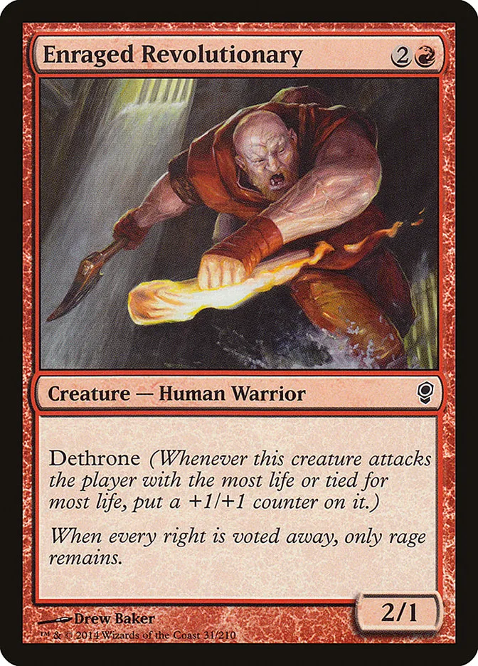2014 Conspiracy Enraged Revolutionary common #31 unlisted card image