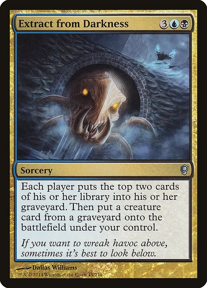 2014 Conspiracy Extract from Darkness uncommon #45 unlisted card image