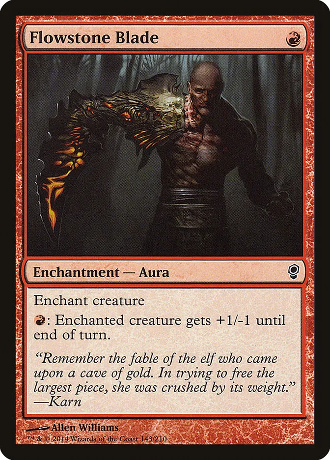 2014 Conspiracy Flowstone Blade common #143 unlisted card image