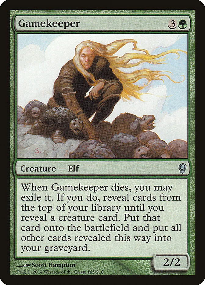2014 Conspiracy Gamekeeper uncommon #165 unlisted card image