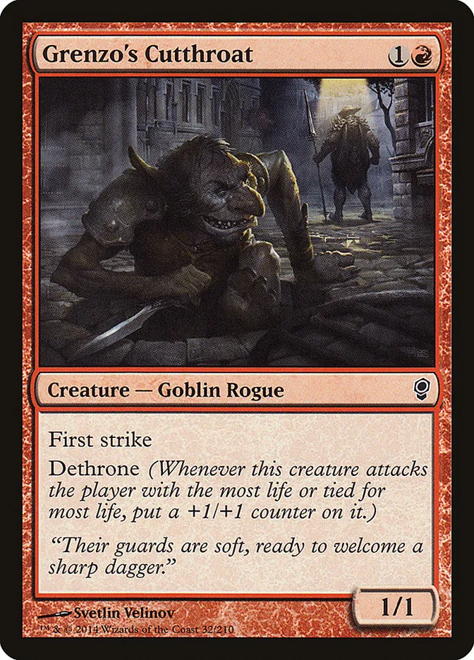 2014 Conspiracy Grenzo's Cutthroat common #32 unlisted card image