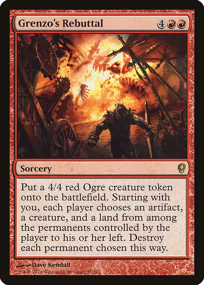 2014 Conspiracy Grenzo's Rebuttal rare #33 unlisted card image