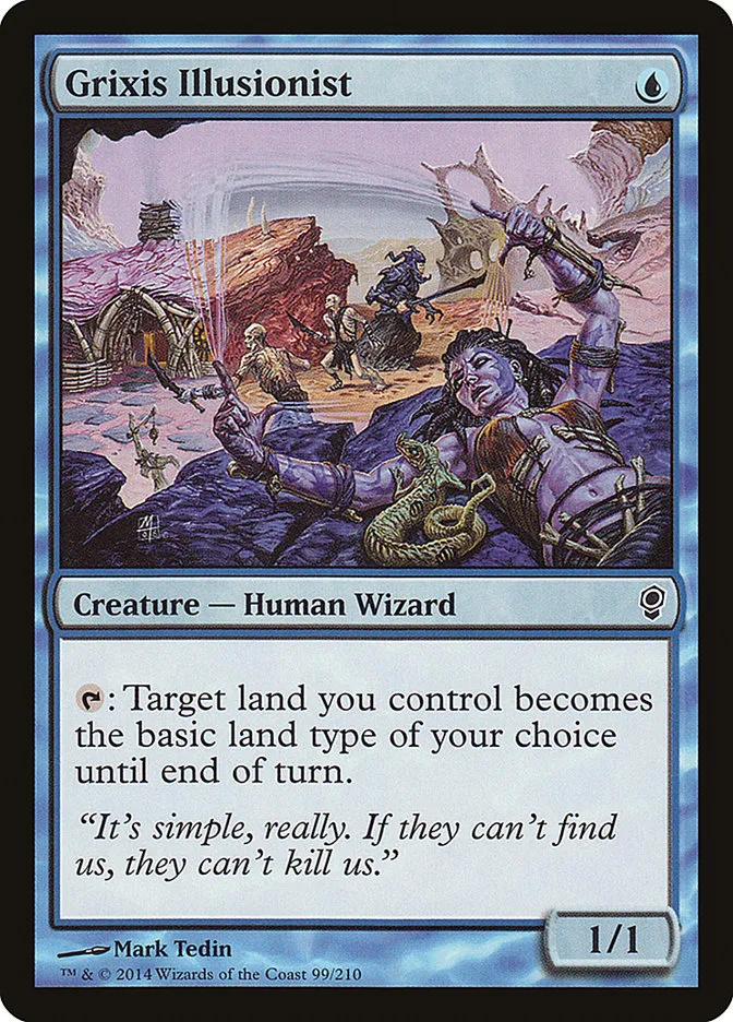 2014 Conspiracy Grixis Illusionist common #99 unlisted card image
