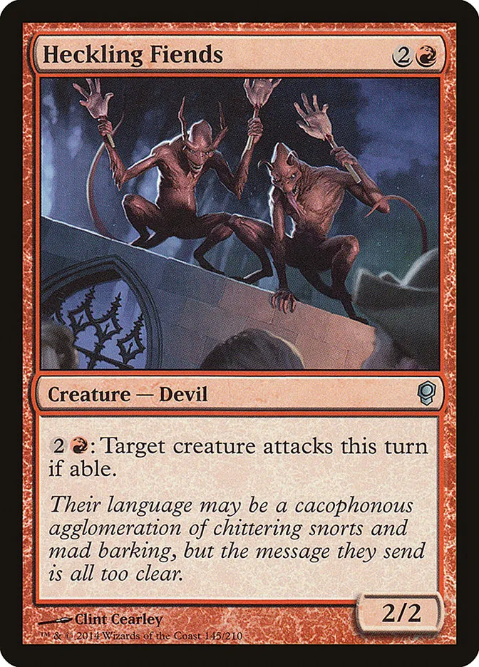 2014 Conspiracy Heckling Fiends uncommon #145 unlisted card image