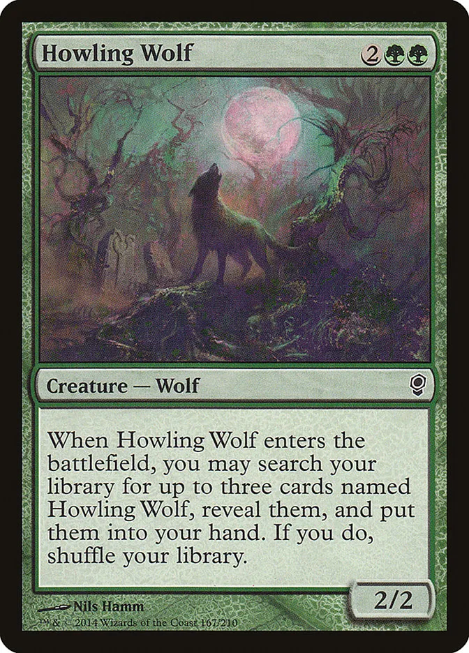 2014 Conspiracy Howling Wolf common #167 unlisted card image