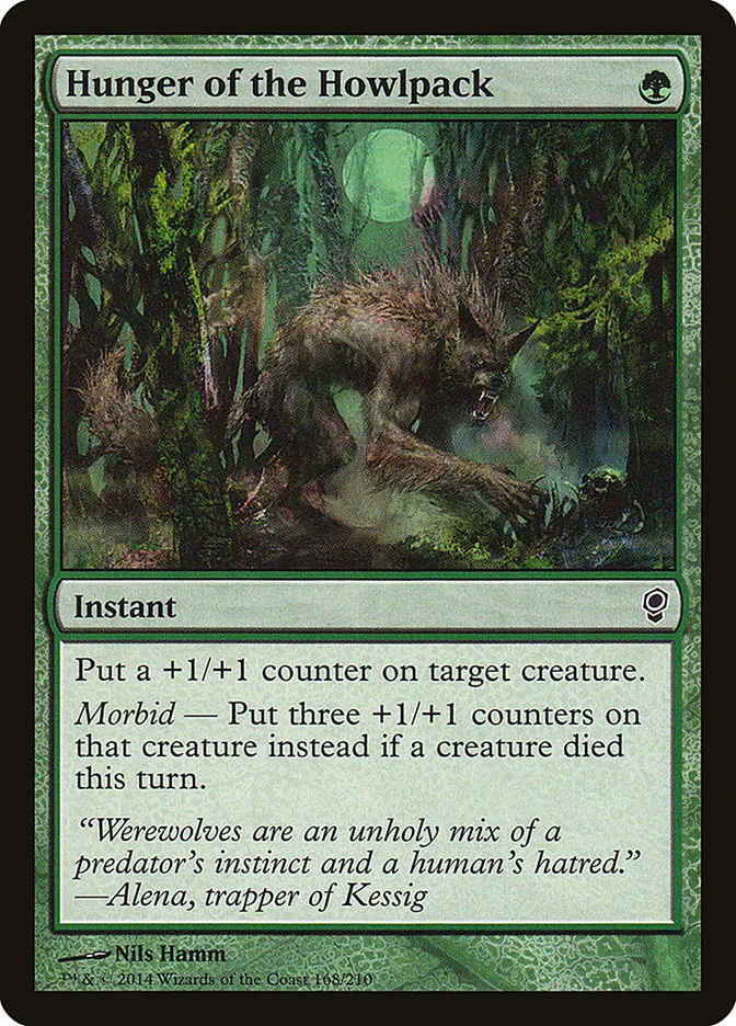 2014 Conspiracy Hunger of the Howlpack common #168 unlisted card image