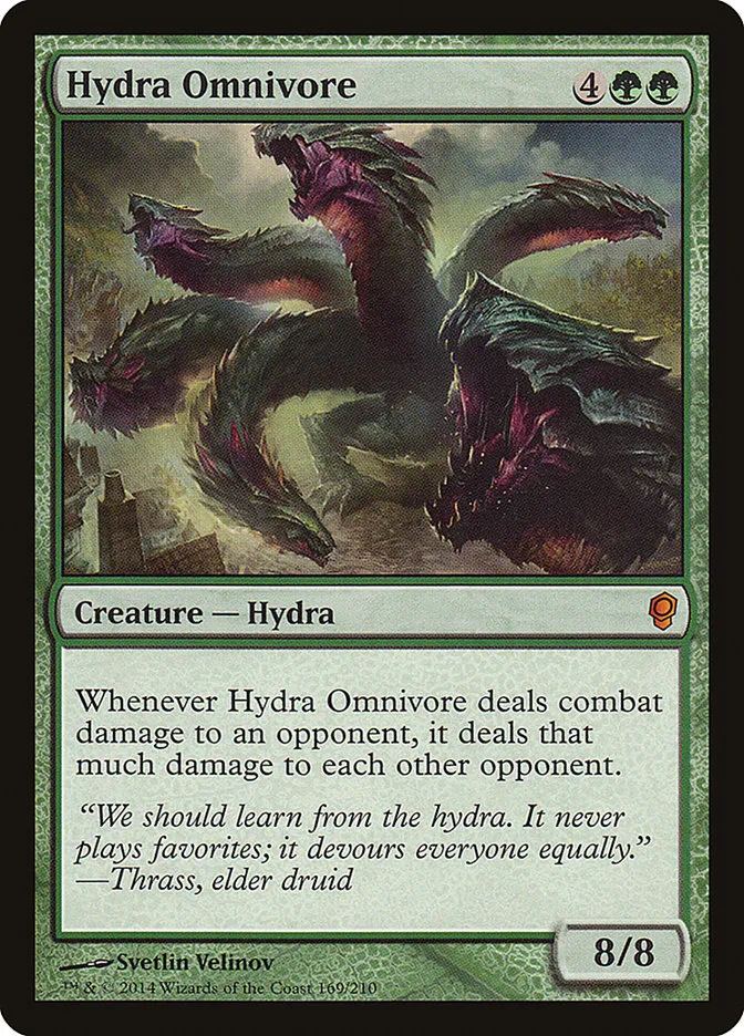 2014 Conspiracy Hydra Omnivore mythic #169 unlisted card image
