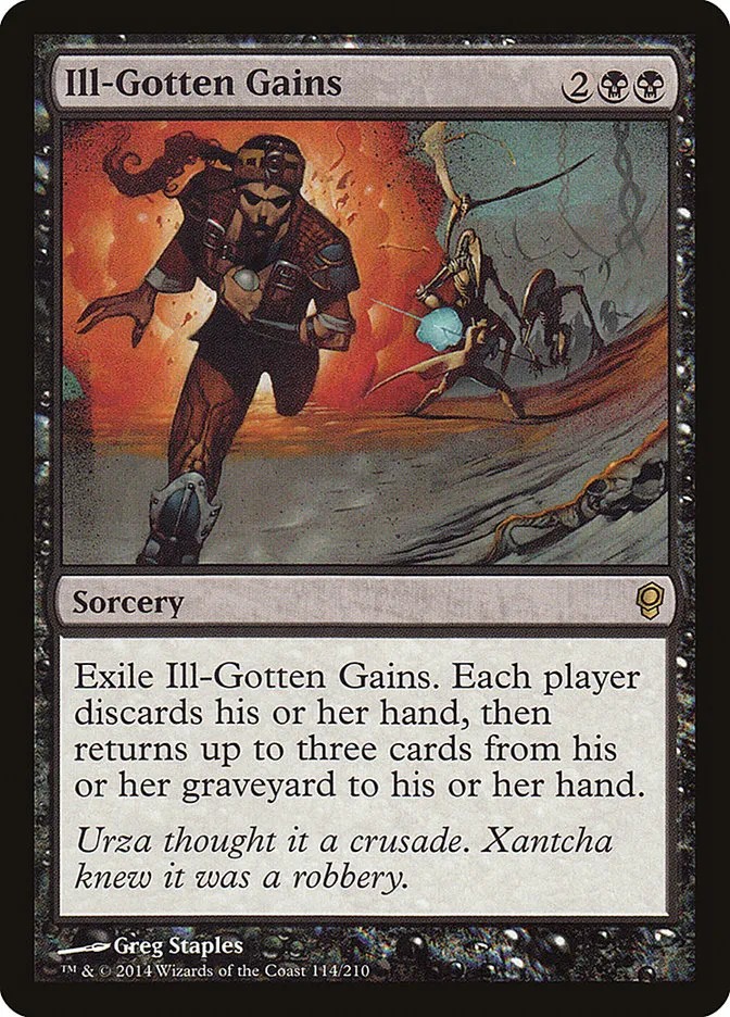 2014 Conspiracy Ill-Gotten Gains rare #114 unlisted card image