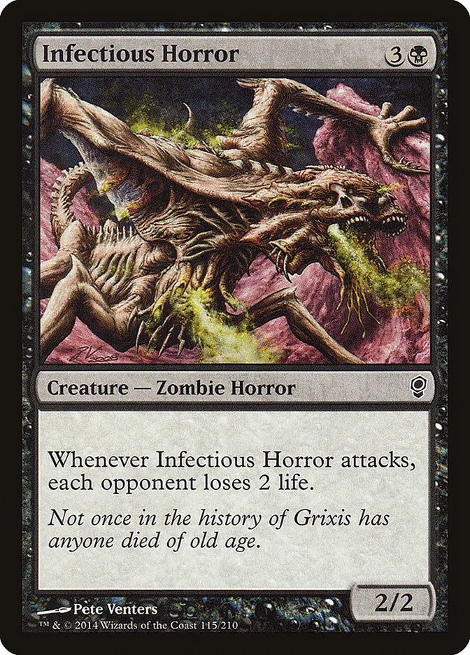 2014 Conspiracy Infectious Horror common #115 unlisted card image