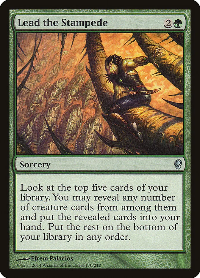 2014 Conspiracy Lead the Stampede uncommon #170 unlisted card image
