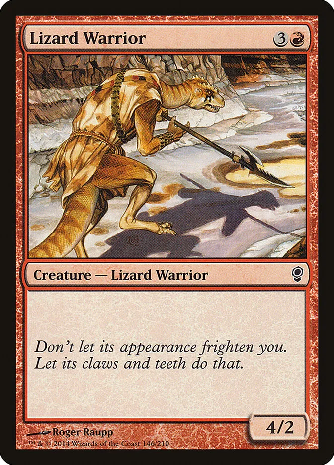 2014 Conspiracy Lizard Warrior common #146 unlisted card image