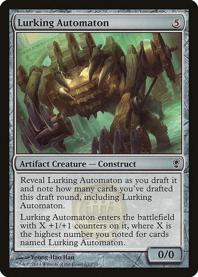 2014 Conspiracy Lurking Automaton common #63 unlisted card image