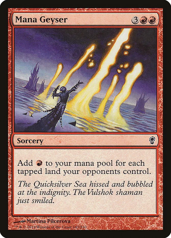 2014 Conspiracy Mana Geyser common #147 unlisted card image