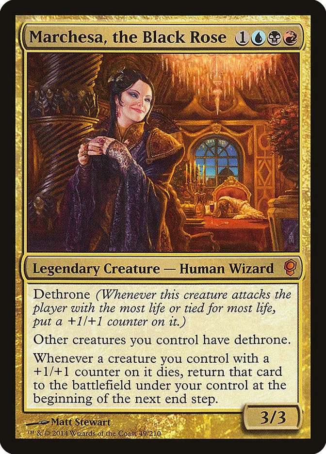 2014 Conspiracy Marchesa, the Black Rose mythic #49 unlisted card image