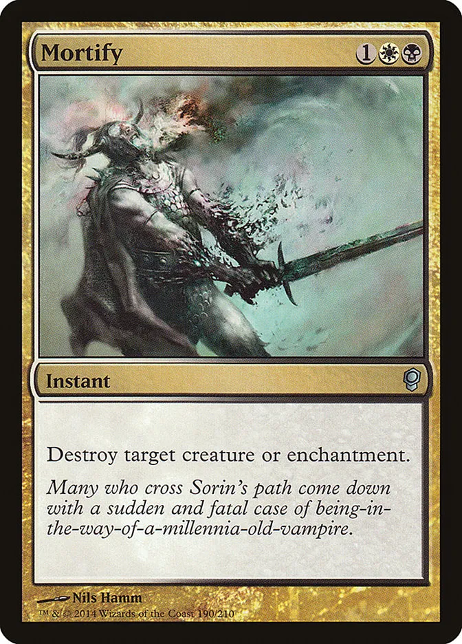 2014 Conspiracy Mortify uncommon #190 unlisted card image