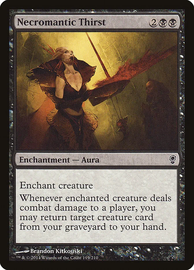 2014 Conspiracy Necromantic Thirst common #119 unlisted card image