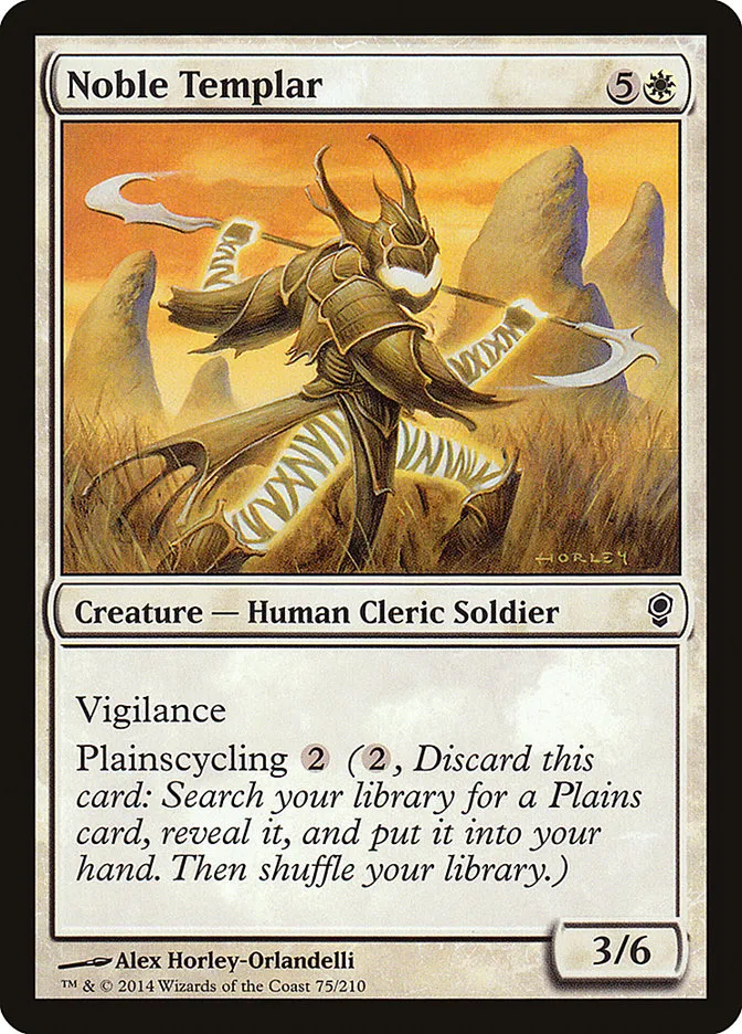 2014 Conspiracy Noble Templar common #75 unlisted card image
