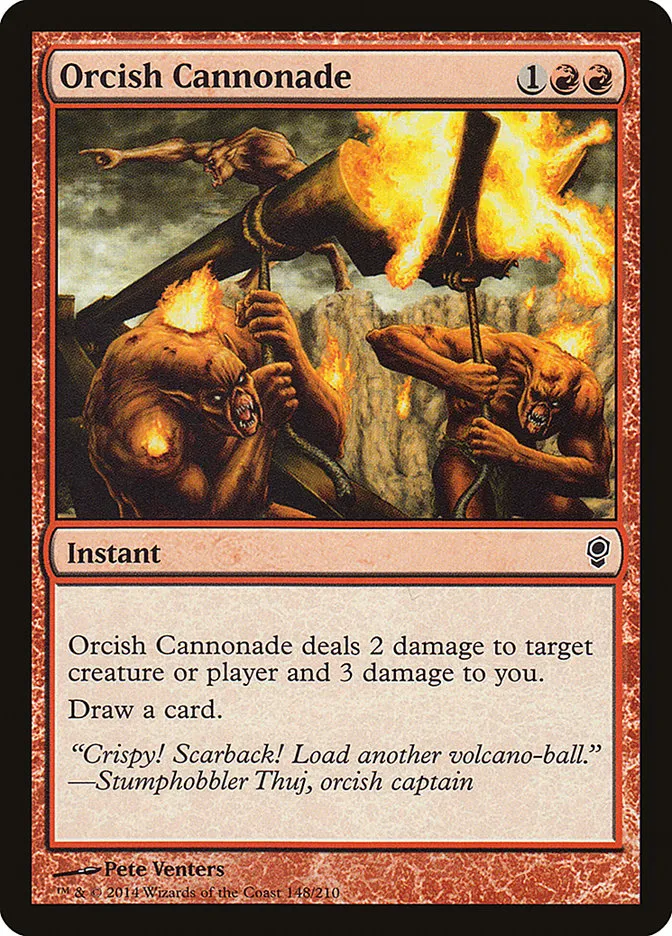 2014 Conspiracy Orcish Cannonade common #148 unlisted card image
