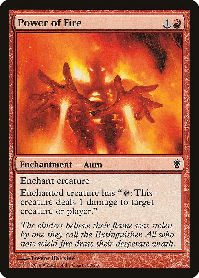 2014 Conspiracy Power of Fire common #150 unlisted card image