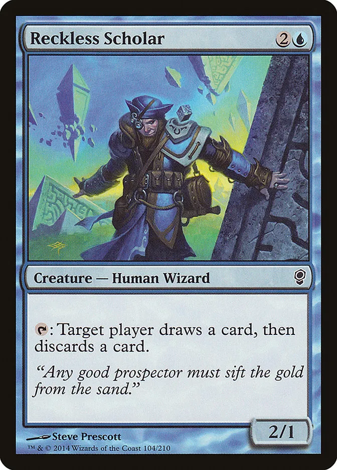 2014 Conspiracy Reckless Scholar common #104 unlisted card image