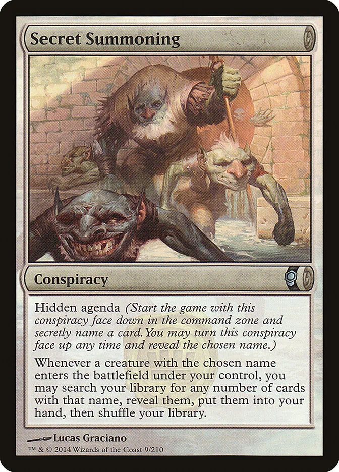 2014 Conspiracy Secret Summoning uncommon #9 unlisted card image