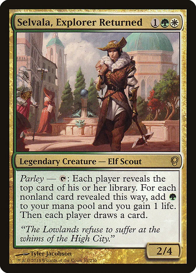 2014 Conspiracy Selvala, Explorer Returned rare #51 unlisted card image