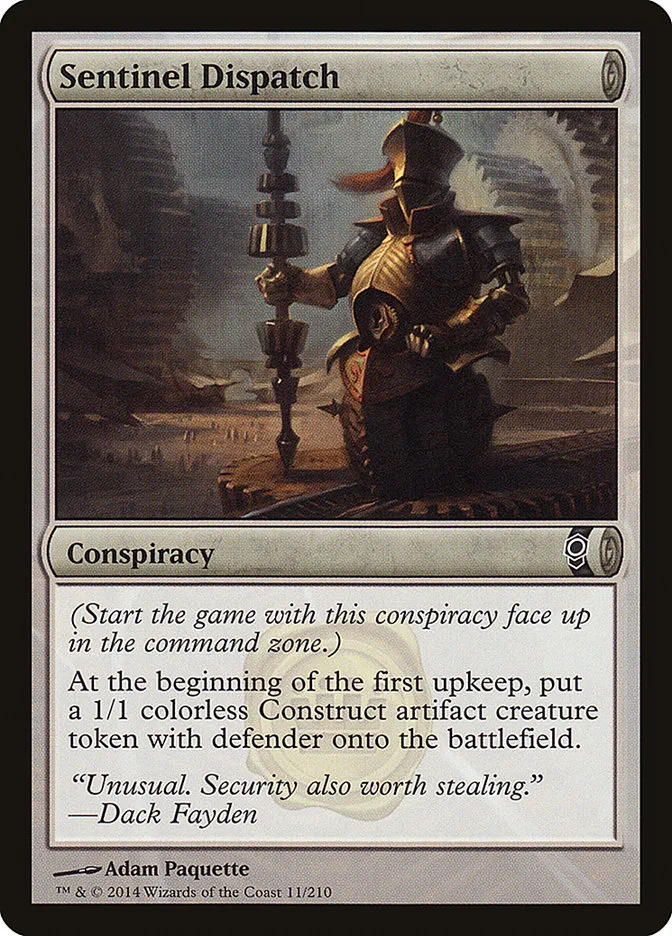 2014 Conspiracy Sentinel Dispatch common #11 unlisted card image