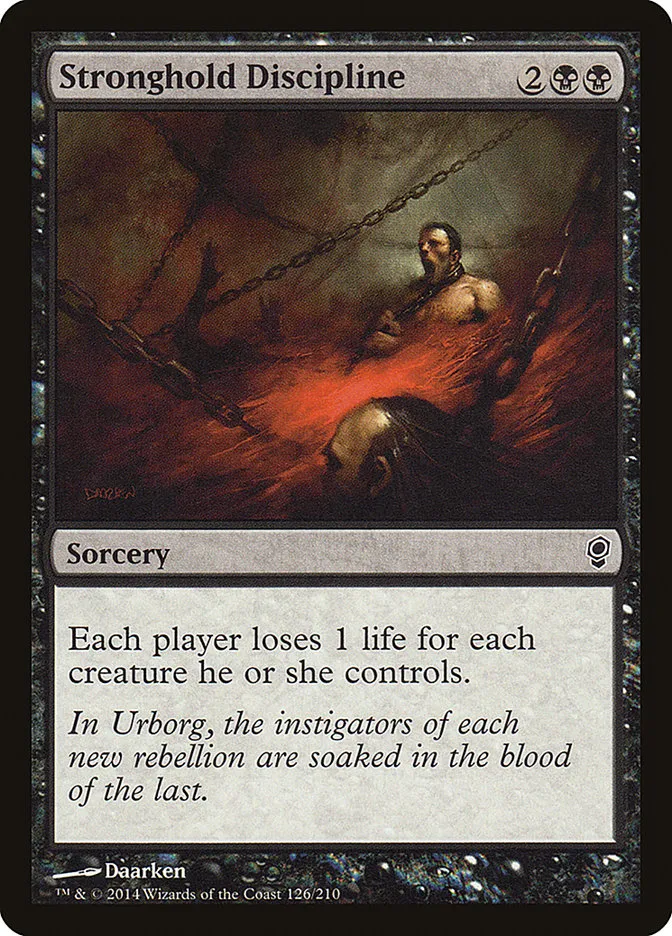 2014 Conspiracy Stronghold Discipline common #126 unlisted card image