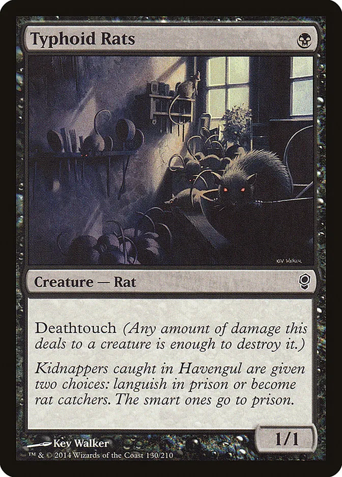 2014 Conspiracy Typhoid Rats common #130 unlisted card image