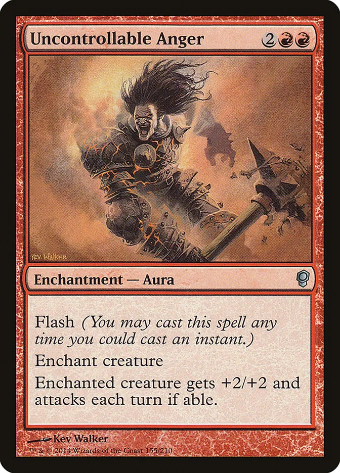 2014 Conspiracy Uncontrollable Anger uncommon #155 unlisted card image