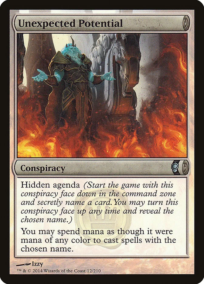 2014 Conspiracy Unexpected Potential uncommon #12 unlisted card image
