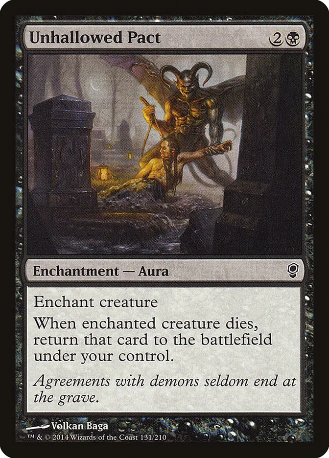 2014 Conspiracy Unhallowed Pact common #131 unlisted card image