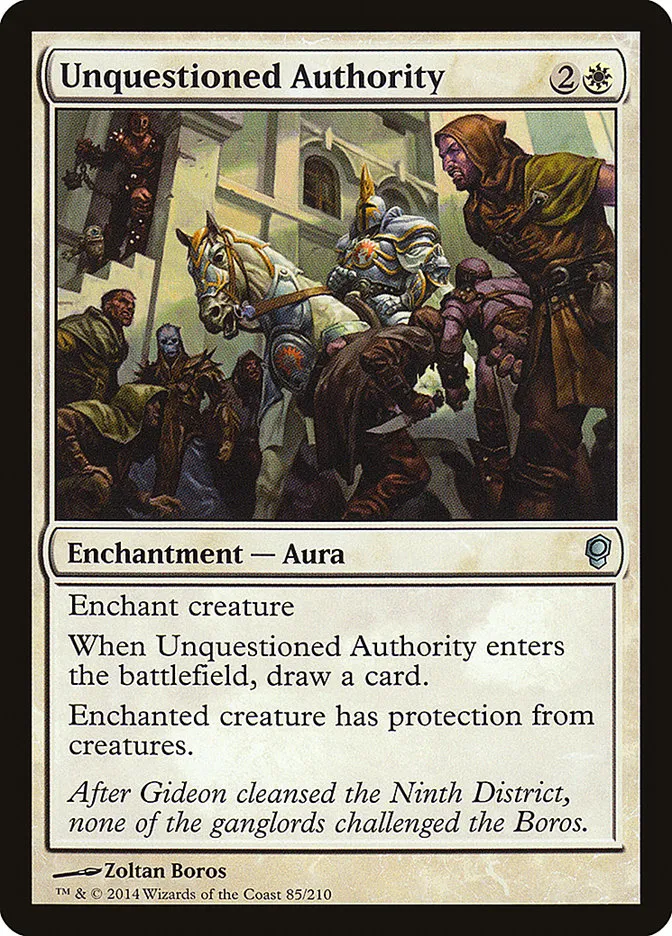 2014 Conspiracy Unquestioned Authority uncommon #85 unlisted card image