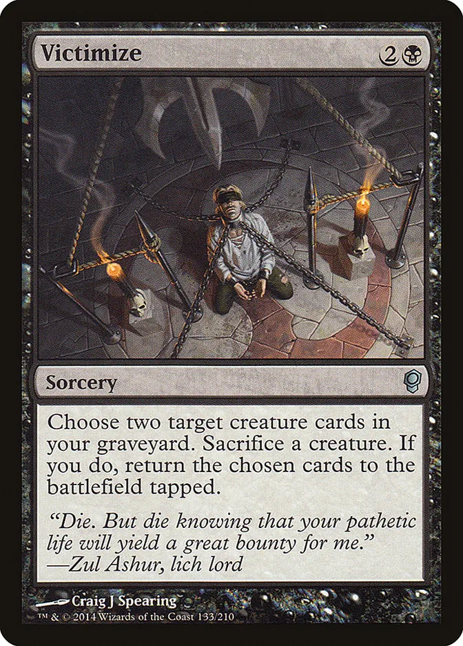 2014 Conspiracy Victimize uncommon #133 unlisted card image