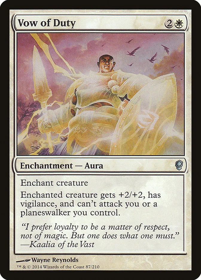 2014 Conspiracy Vow of Duty uncommon #87 unlisted card image