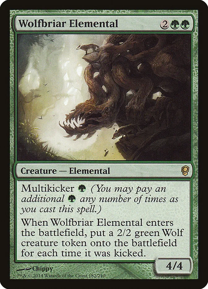 2014 Conspiracy Wolfbriar Elemental rare #182 unlisted card image