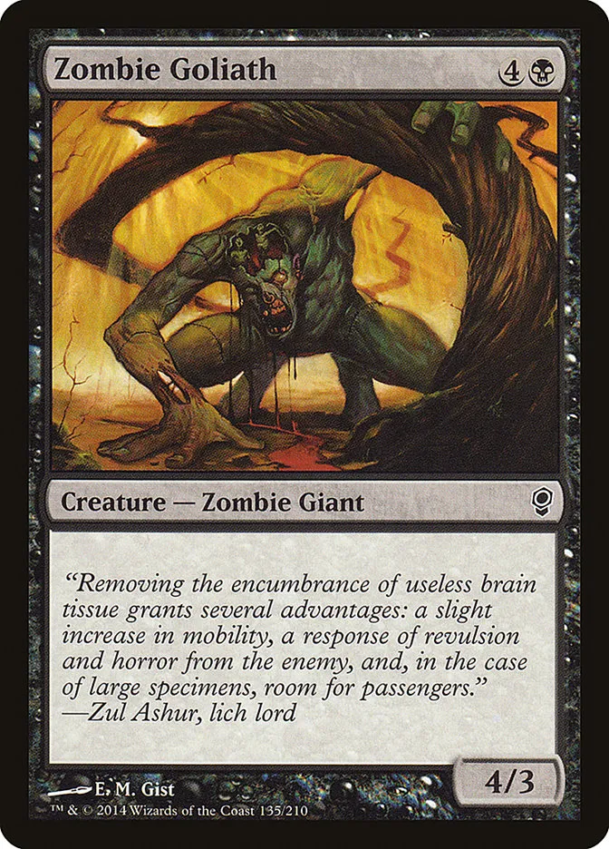 2014 Conspiracy Zombie Goliath common #135 unlisted card image