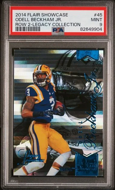 2014 Flair Showcase Odell Beckham Jr. Row 2-Legacy Collection #45 card image