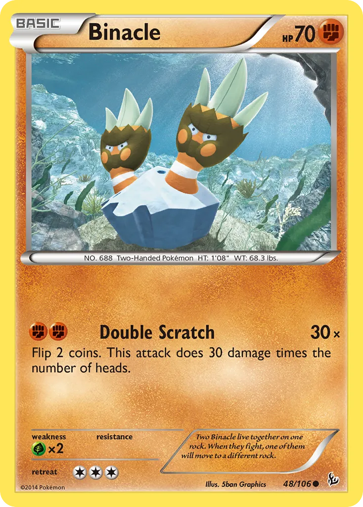 2014 Flashfire Binacle Common #048/106 Common card image