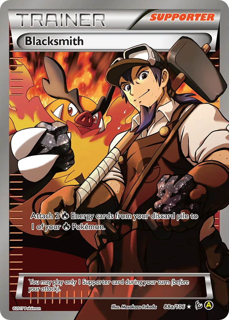2014 Flashfire Blacksmith #088A/106 Rare Ultra card image