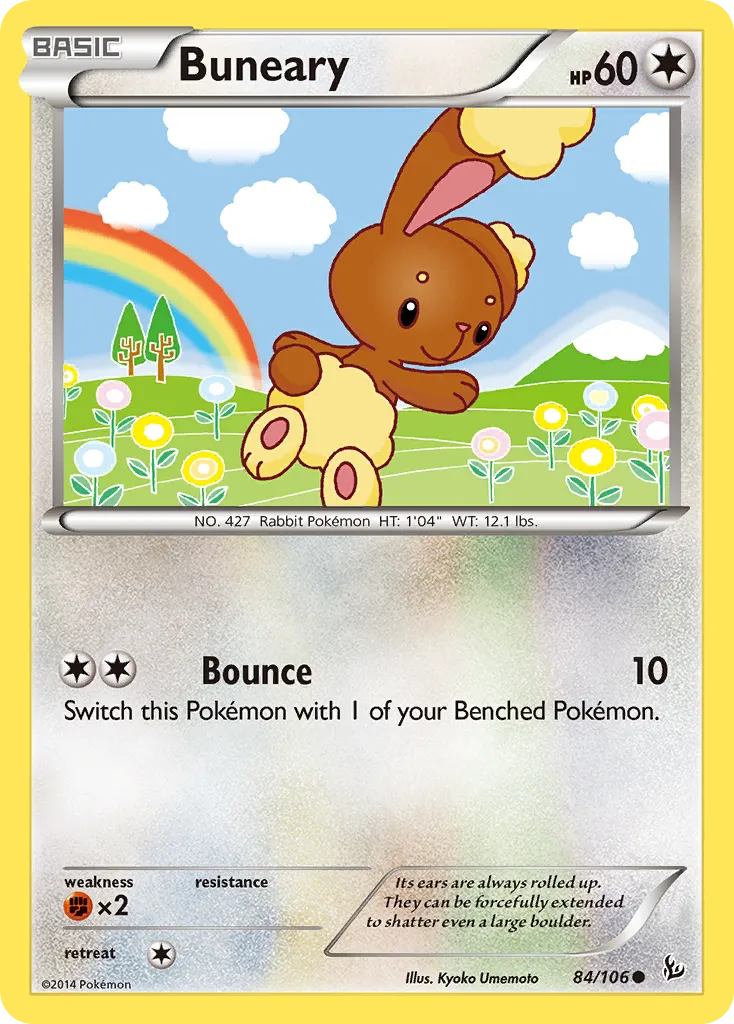 2014 Flashfire Buneary Common #084/106 Common card image