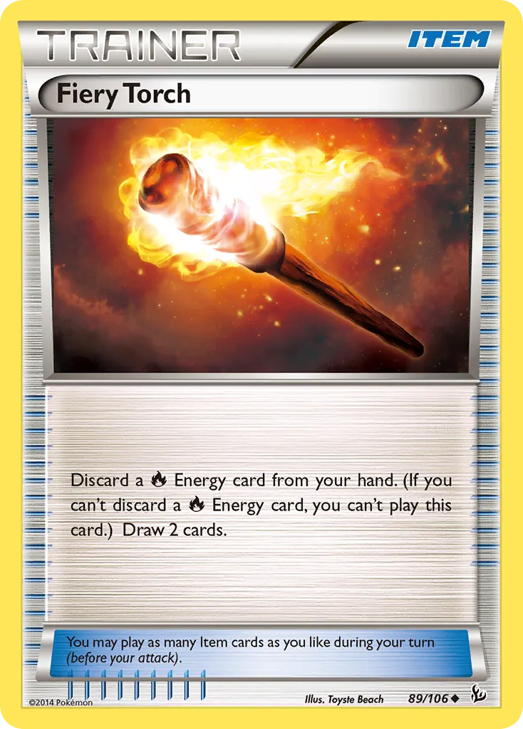 2014 Flashfire Fiery Torch Uncommon #089/106 Uncommon card image