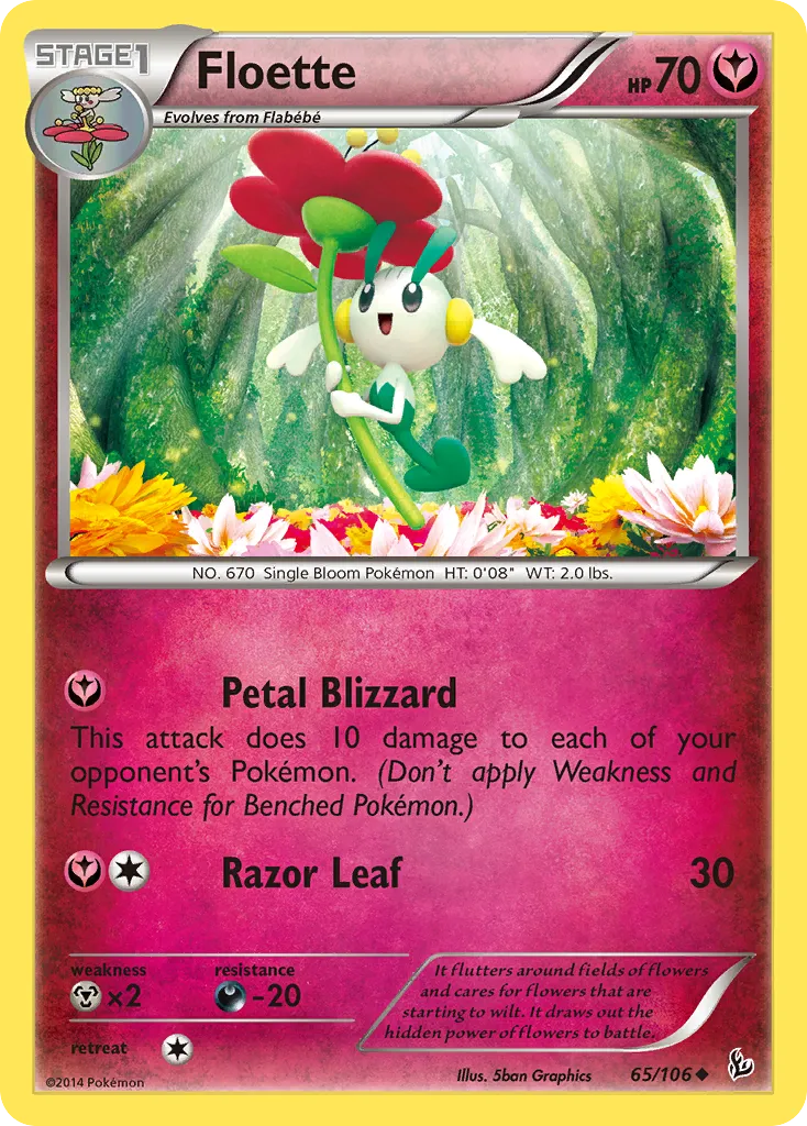 2014 Flashfire Floette #065/106 Uncommon card image