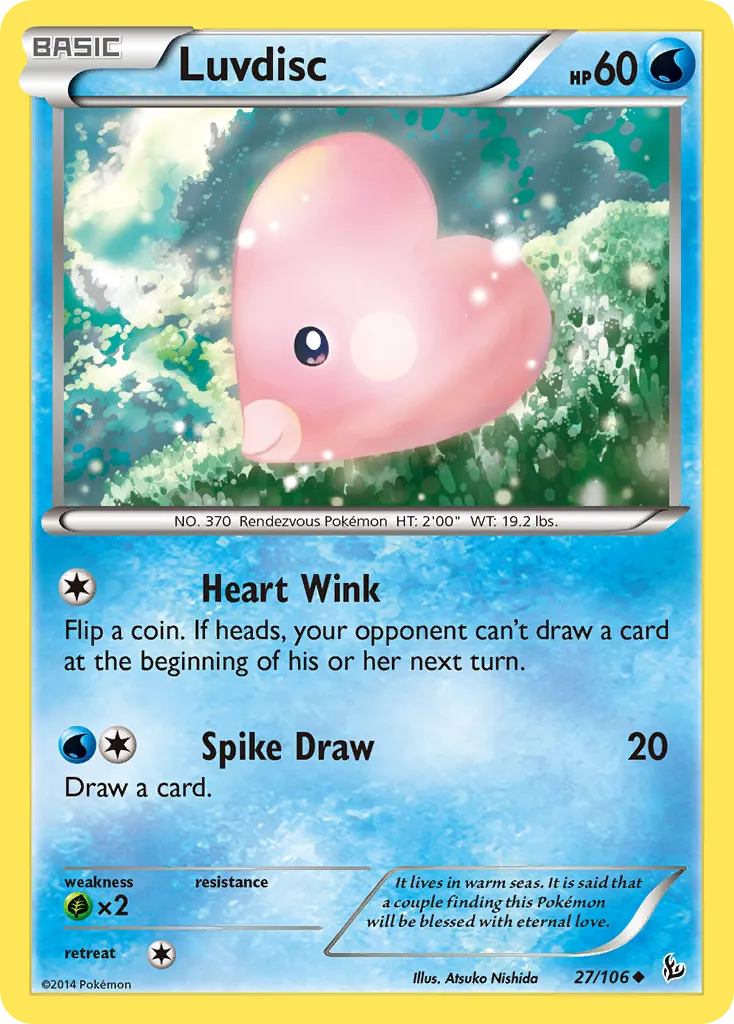 2014 Flashfire Luvdisc Uncommon #027/106 Uncommon card image