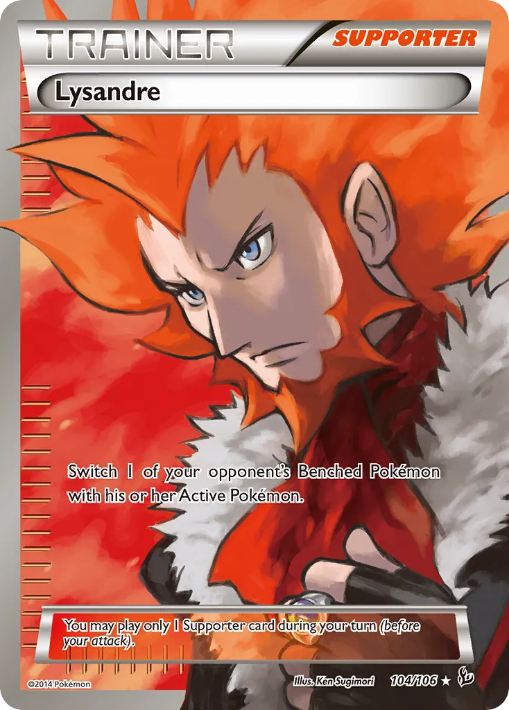2014 Flashfire Lysandre Uncommon #090/106 Uncommon card image
